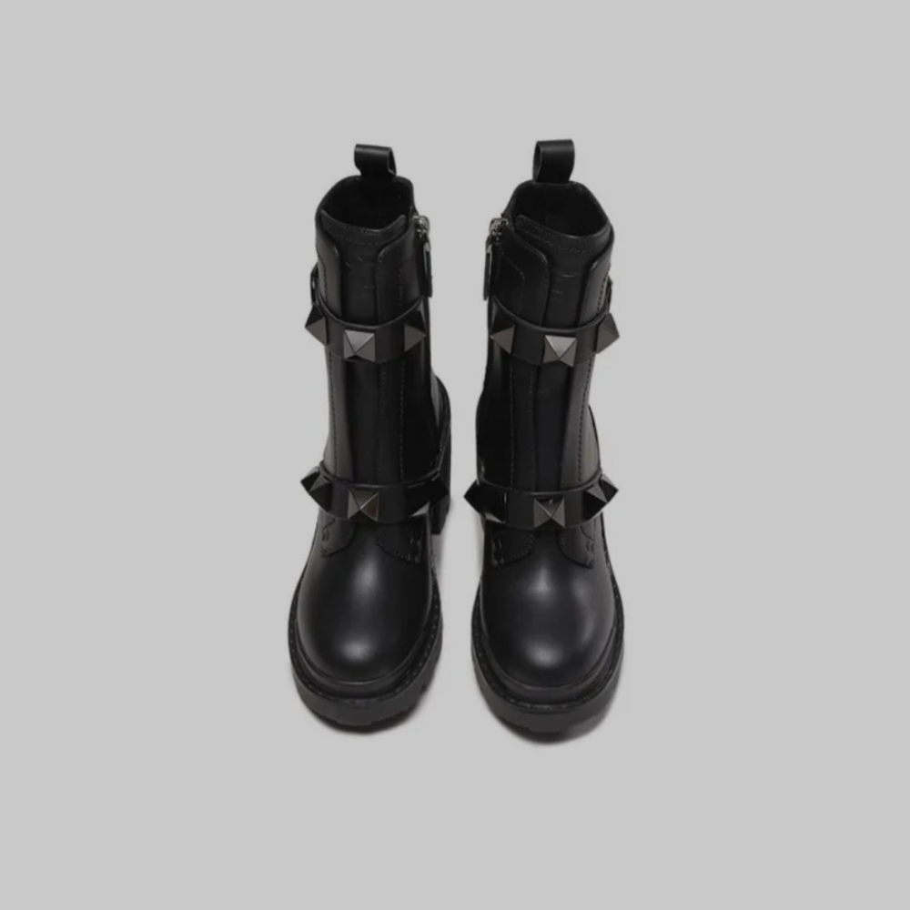 Valentino Black Studded Boots